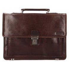 Pánská kožená aktovka 22079/T tm. hnědá