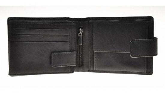 Pánska kožená peňaženka  23491 - čierna 4