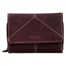 Dámská kožená peněženka LG-22522 fialová