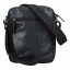 Pánská kožená taška přes rameno 225919 černá/modrá