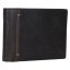 Pánská kožená peněženka 212519 černá - přední strana z boku Pánská kožená peněženka 212519 černá - přední strana z boku