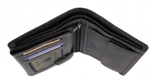 Pánská kožená peněženka D-2306 RFID černá 5