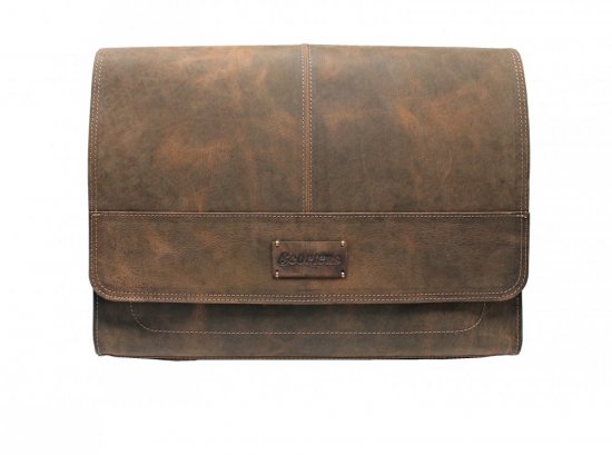 Pánská kožená taška přes rameno na notebook Scorteus S - 1003