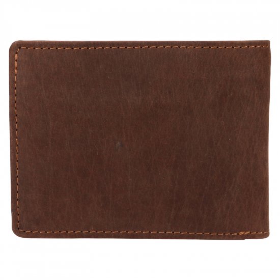 Pánska kožená peňaženka 266-6403WZ mačka - hnedá 1