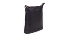 Dámská kožená taška přes rameno SG-29060 černá - boční pohled