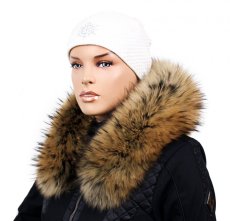 Kožešinový lem na kapuci - límec mývalovec snowtop M 35/71 (75 cm)