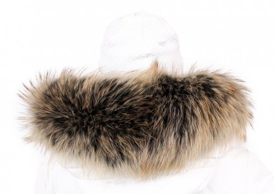 Fur trim on the hood - raccoon collar arctic snowtop M 31/25 (65 cm) 2