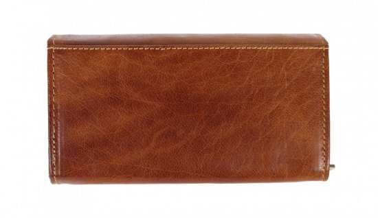 Dámská kožená peněženka B-D204 RFID koňak 1