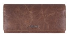 Dámská kožená peněženka SG-27066L koňak