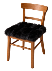 Kožušinový podsedák líška čierny - ilustračné foto Kožušinový podsedák líška čierny - ilustračné foto