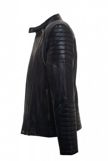 Pánská kožená bunda 5015 černá 1