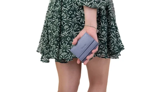 Dámská malá kožená peněženka SG-21756 lavender