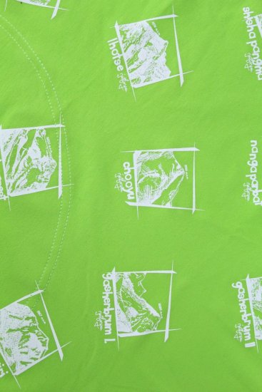 Outdoorový šátek - hory - zelený