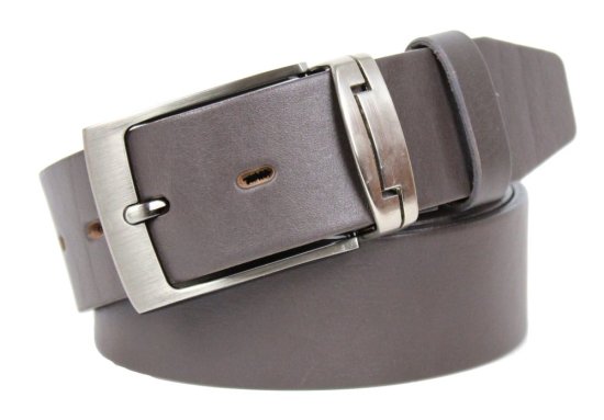 Pánský kožený opasek 234-PR09 šedý