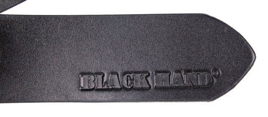 Pánský kožený opasek Black Hand 2005-98 černý 3