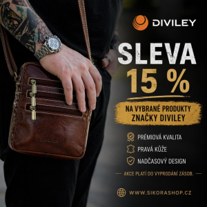 Sleva 15 % na vybrané produkty značky Diviley