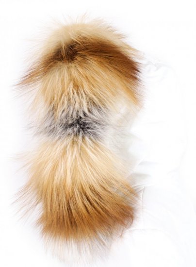 Kožešinový lem na kapuci - límec liška zlatá LZ05 (80 cm)