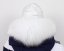 Kožešinový lem na kapuci - límec mývalovec sněhobílý M 142/16 (46 cm) 2