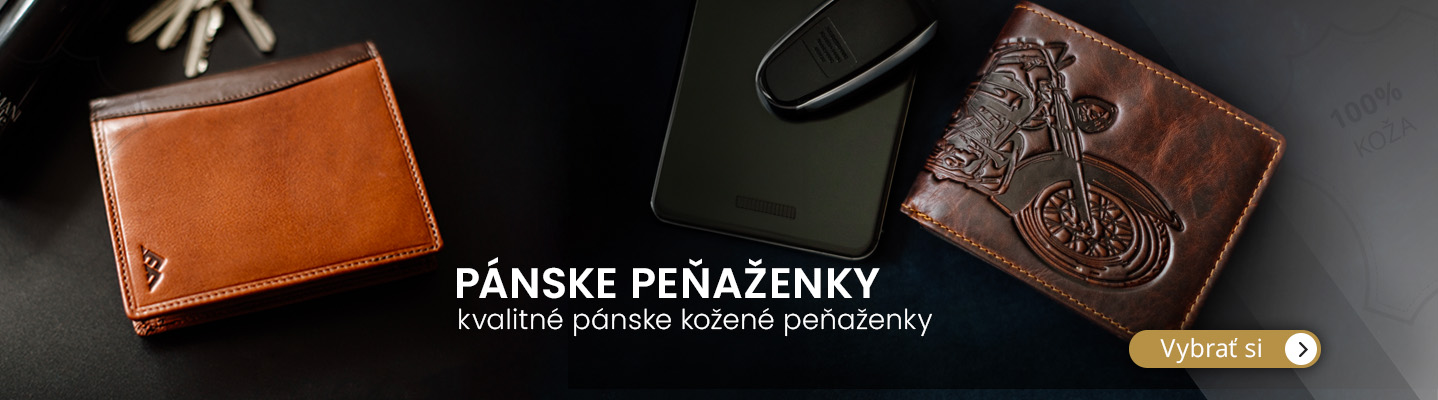 Pánské kožené peňaženky