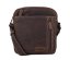 Pánská kožená taška přes rameno 23322 hnědá-tm. hnědá Pánská kožená taška přes rameno 23322 hnědá-tm. hnědá