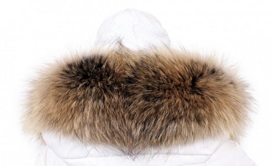 Fur trim on the hood - collared raccoon snowtop M 35/50 (95 cm) 1