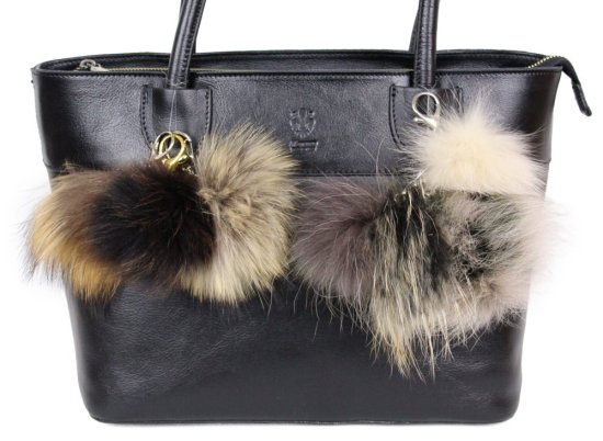 Kožešinový přívěsek ke kabelce MIX