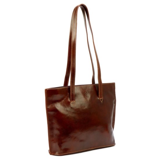 Dámska kožená kabelka Ester hnedá 2