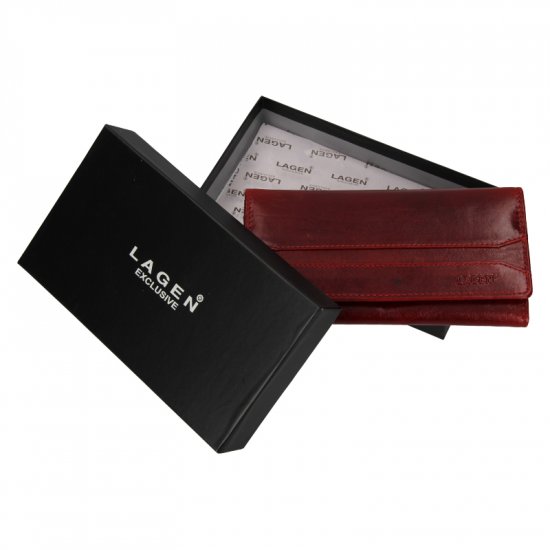 Dámská kožená peněženka W-22025/T červená 4