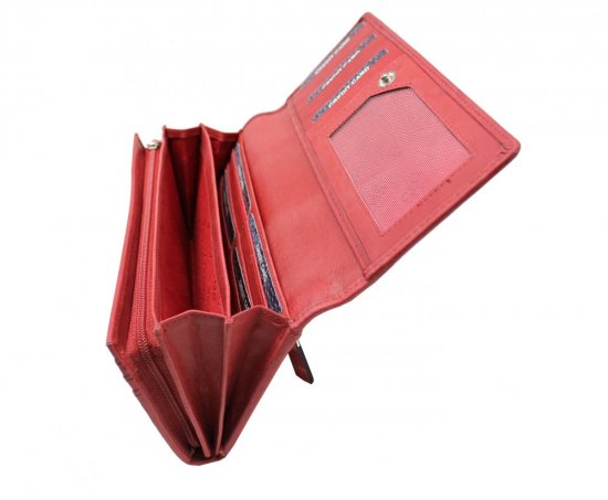 Dámská kožená peněženka SG-27052 červená 3