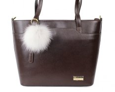 Kožešinový přívěsek ke kabelce liška bílá - mini