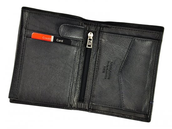 Pánska kožená peňaženka Pierre Cardin SAHARA TILAK15 2326 čierna + modrá 11