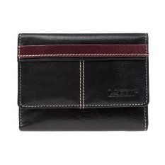 Dámská kožená peněženka 21056 Black + Red