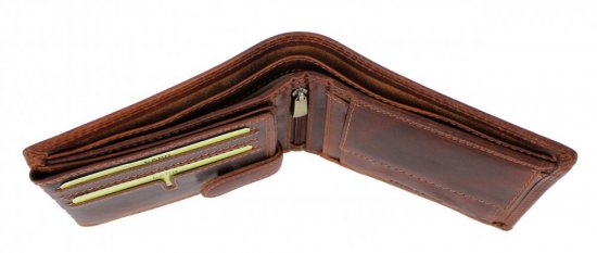 Pánská kožená peněženka 2104W Dragon hnědá 5
