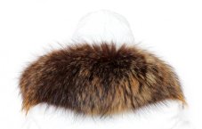 Kožešinový lem na kapuci - límec mývalovec snowtop melír hnědo - béžový M 33/8 (50 cm) 1 Kožešinový lem na kapuci - límec mývalovec snowtop melír hnědo - béžový M 33/8 (50 cm) 1