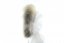 Kožušinový lem na kapucňu - golier medvedíkovec M 53 (75 cm) krémovo sivý