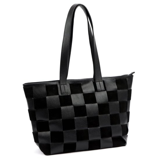 Dámská kožená kabelka FIONA černá 2