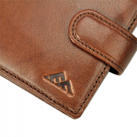 Pánska kožená peňaženka El Forrest 2556-21 RFID hnedá 2