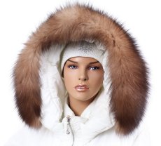 Kožušinový lem na kapucňu - golier líška bluefrost wolf LBW 01/12 (70 cm) 1