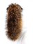 Kožešinový lem na kapuci - límec mývalovec snowtop melír hnědo - béžový M 33/14 (75 cm) 2