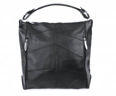 Dámska kožená kabelka MAR čierna