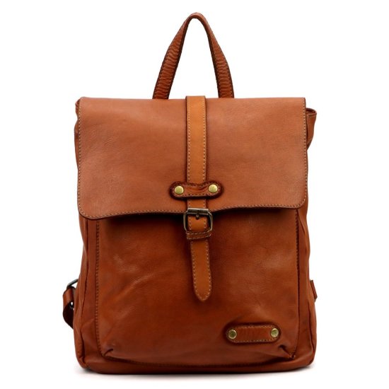 Kožený batoh UNISEX Elien camel 2