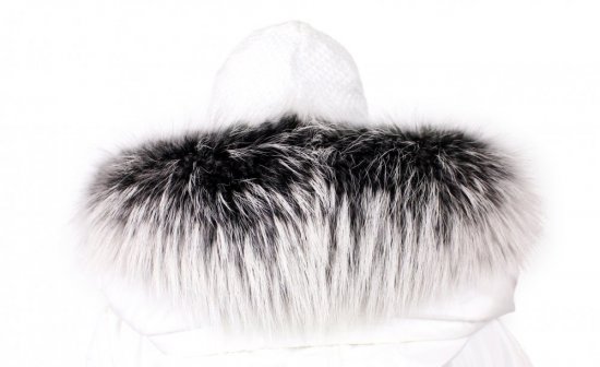 Fur trim on the hood - raccoon collar M 36/24 (70 cm) 2