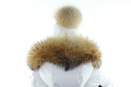 Exkluzivný kožušinový lem na kapucňu - golier medvedíkovec   MX 05 (77 cm) 1