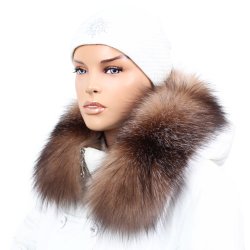 Kožešinový lem na kapuci - límec liška bluefrost wolf LBW 01/13 (55 cm)