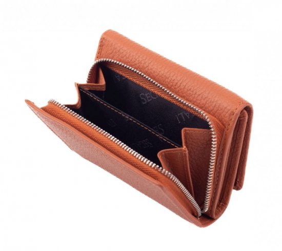Dámska kožená peňaženka SG-27106 B Oranžová 5