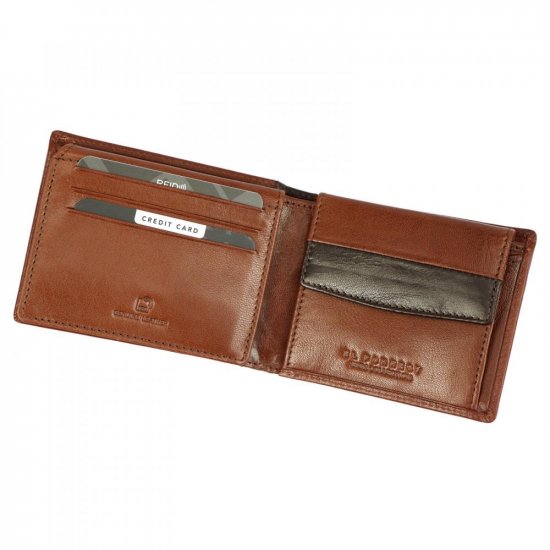 Pánská kožená peněženka El Forrest 2571-21 RFID hnědá 3