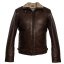 Pánska kožená bunda  25201 hnedá - veľkosť: XXXL