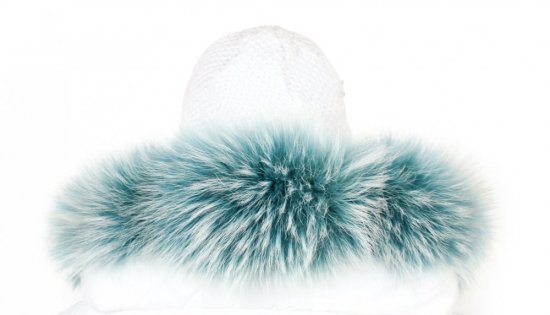 Kožušinový lem na kapucňu - golier medvedíkovec snowtop M 38/9 (63 cm)