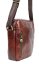 Pánská kožená taška přes rameno Sagvan hnědá - pohled z boku