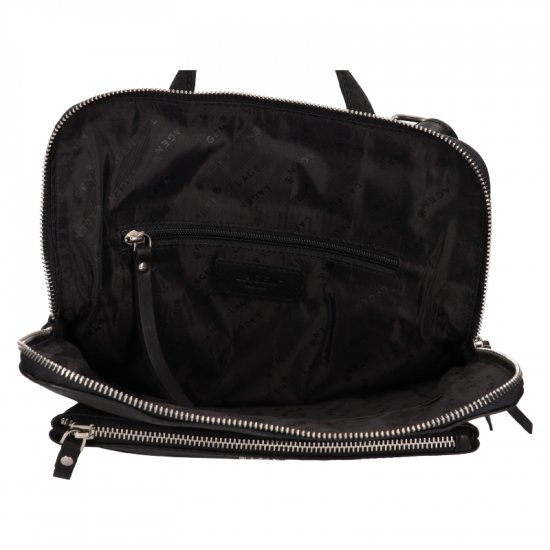 Dámský kožený batoh - kabelka BLC-222/1908 černý 5